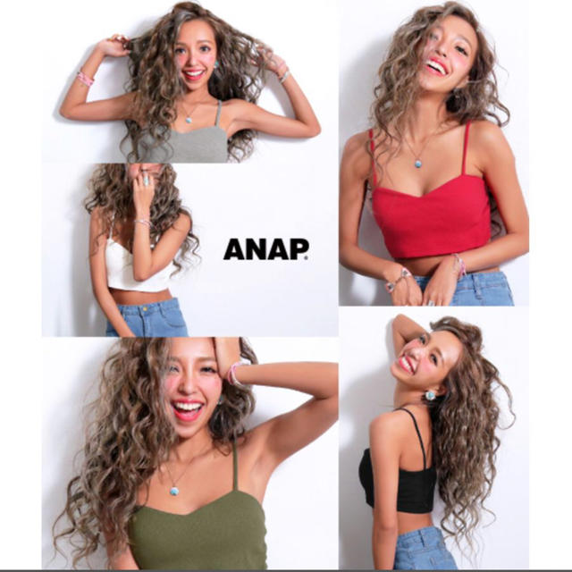 ANAP(アナップ)のANAP シンプルリブブラトップ レディースのトップス(ベアトップ/チューブトップ)の商品写真