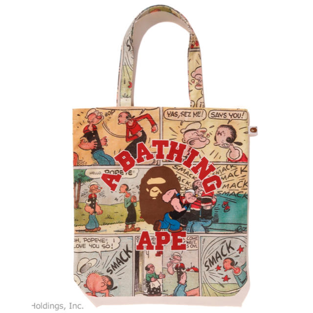 バッグA BATHING APE × POPEYE BAPE トート バック ポパイ