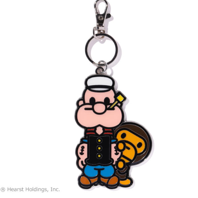 A BATHING APE(アベイシングエイプ)のA BATHING APE × POPEYE コラボ  BAPE キーホルダー メンズのアクセサリー(その他)の商品写真