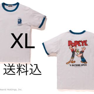 アベイシングエイプ(A BATHING APE)のA BATHING APE × POPEYE コラボ BAPE Tシャツ XL(Tシャツ(半袖/袖なし))