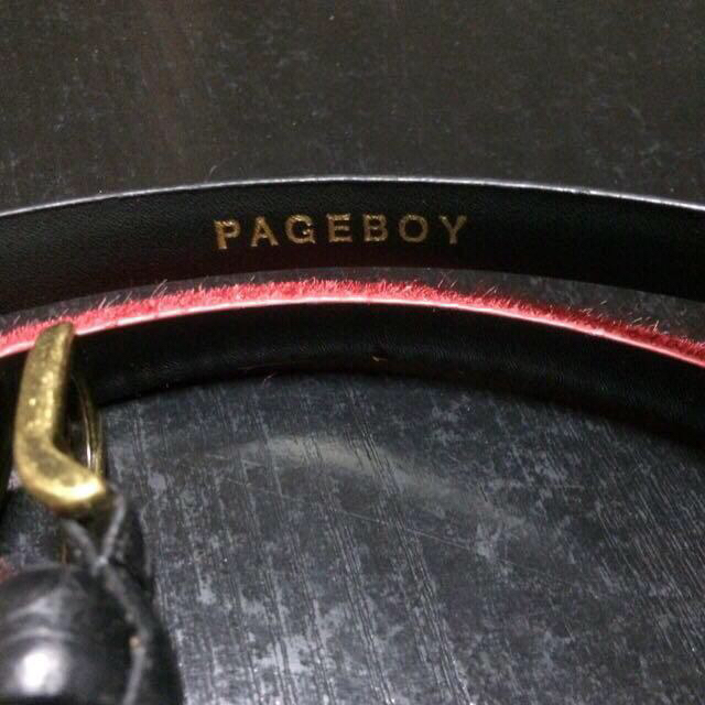 PAGEBOY(ページボーイ)のPAGE BOY❤︎ハラコ&レザーベルト レディースのファッション小物(ベルト)の商品写真