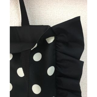 むつこ様専用 ♡ フリルバッグ 34×29 ドット(トートバッグ)