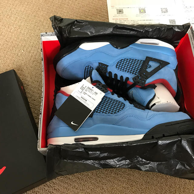 NIKE(ナイキ)のAIR JORDAN 4Travis Scott Cactus Jack(新品) メンズの靴/シューズ(スニーカー)の商品写真