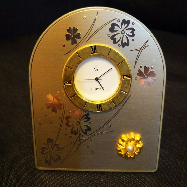 MIKIMOTO(ミキモト)のミキモト 置き時計 インテリア/住まい/日用品のインテリア小物(置時計)の商品写真