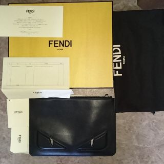 フェンディ(FENDI)のFENDI モンスタークラッチバッグ(セカンドバッグ/クラッチバッグ)