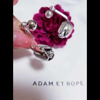 アダムエロぺ(Adam et Rope')のアダムエロペ ピアス、大ぶりシルバーピアス存在感あり！新品未使用。銀色(ピアス)