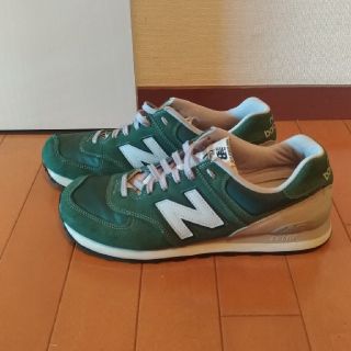 ニューバランス(New Balance)の28cm  ニューバランス574  グリーン(スニーカー)