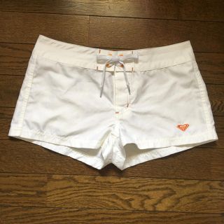 ロキシー(Roxy)のROXYロキシー・水着・ショートパンツ・サイズＳ、白(水着)