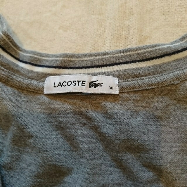 LACOSTE(ラコステ)のLACOSTE  VネックTシャツ レディースのトップス(Tシャツ(半袖/袖なし))の商品写真