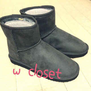 ダブルクローゼット(w closet)のw closet☆ショートムートンブーツ(ブーツ)