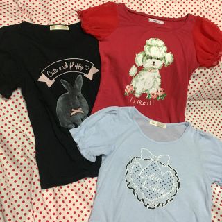 アンクルージュ(Ank Rouge)のAnk Rouge♡半袖プリントTシャツ3点セット(Tシャツ(半袖/袖なし))