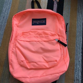 ジャンスポーツ(JANSPORT)のJANSPORT ジャンスーツ バックパック ネオンオレンジ(リュック/バックパック)