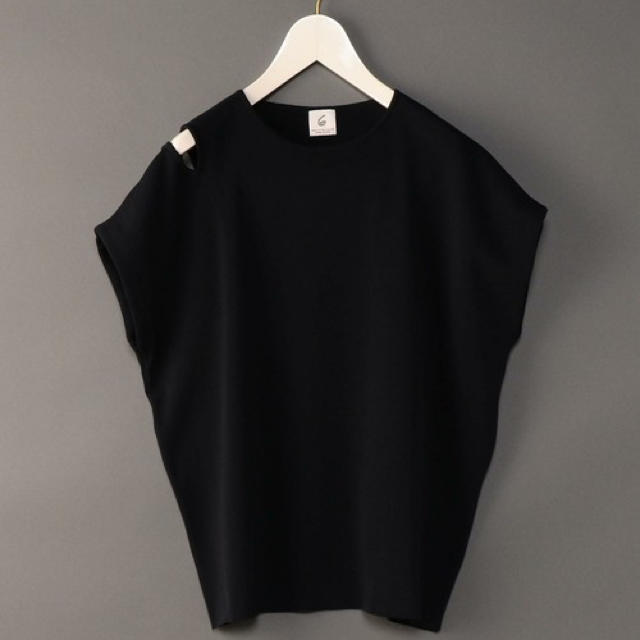 ＜6(ROKU)＞SHOULDER SLIT KNIT PULLOVER/ニットレディース