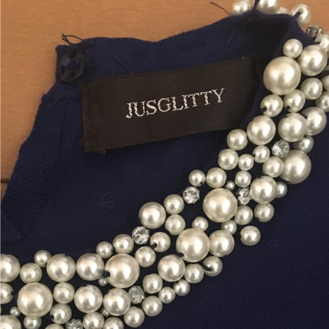 JUSGLITTY(ジャスグリッティー)のサマーニット ジャスグリッティー レディースのトップス(カットソー(半袖/袖なし))の商品写真