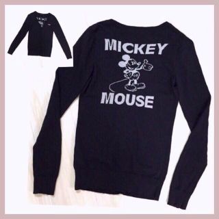 マウジー(moussy)のマウジー×ミッキー ニットカーディガン(カーディガン)