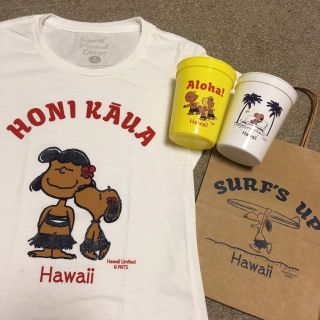 スヌーピー(SNOOPY)のHawaii限定🌺 日焼けスヌーピー Tシャツ 女性Sサイズ新品 モニホノルル(Tシャツ(半袖/袖なし))