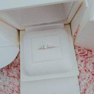 ミキモト(MIKIMOTO)のほぼ新品♡ MIKIMOTO 婚約指輪 プラチナ 0.42ct ダイヤモンド(リング(指輪))