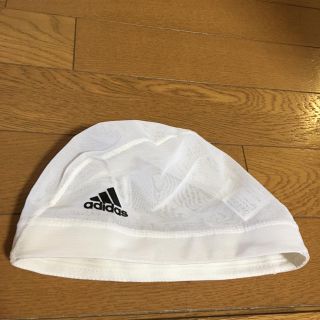 アディダス(adidas)のアディダス 白 スイムキャップ(マリン/スイミング)