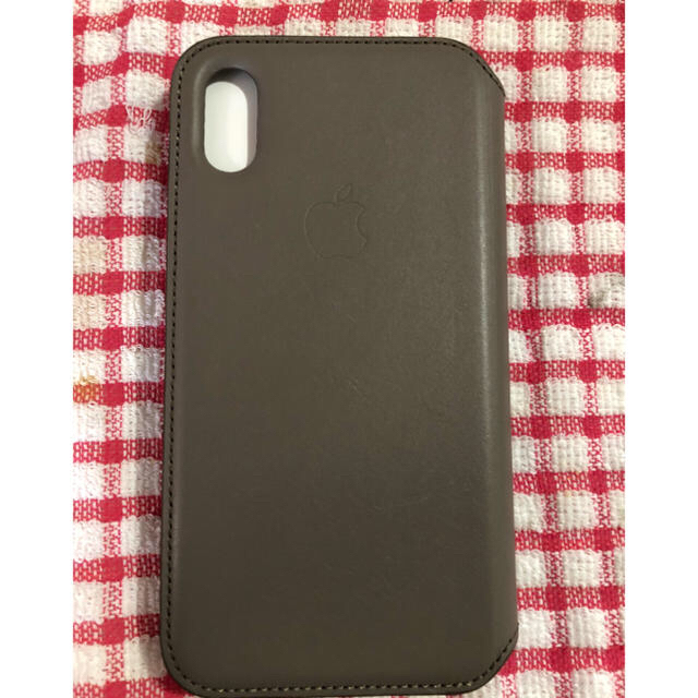 iPhone X leather folio