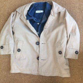 ザラキッズ(ZARA KIDS)のザラ トレンチ デニムシャツセット 100センチ(コート)