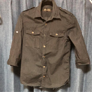 ラウンジリザード(LOUNGE LIZARD)のラウンジリザード 七分袖 ミリタリーシャツ サイズ1(シャツ)