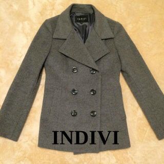 インディヴィ(INDIVI)のINDIVI⭐カシミヤコート(ピーコート)