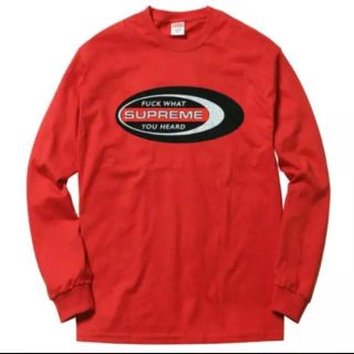 シュプリーム(Supreme)のSupreme Fuck What You Heard L/S Tee 赤 M(Tシャツ/カットソー(七分/長袖))