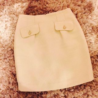 プロポーションボディドレッシング(PROPORTION BODY DRESSING)のPROPORTION♡ラメ入り白スカート(ミニスカート)