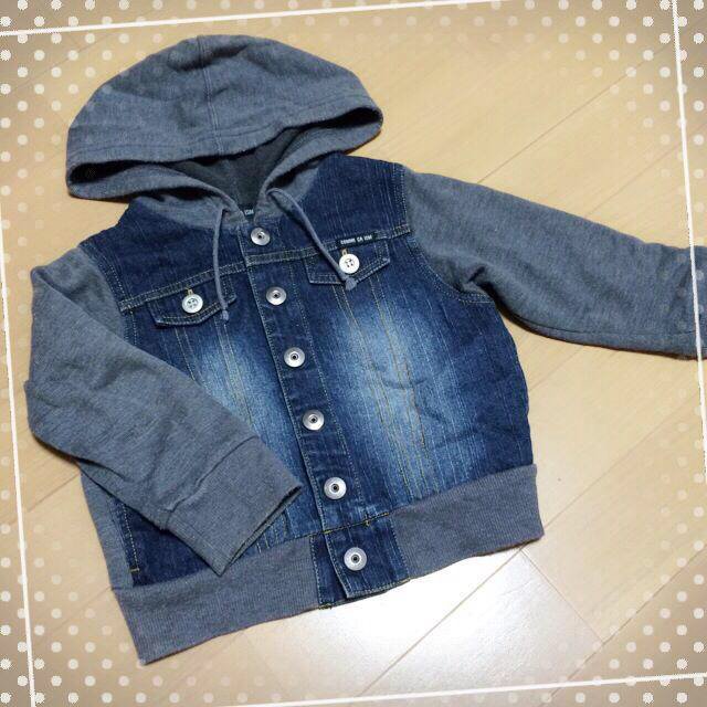 COMME CA ISM(コムサイズム)のコムサ 異素材パーカー キッズ/ベビー/マタニティのキッズ服男の子用(90cm~)(その他)の商品写真