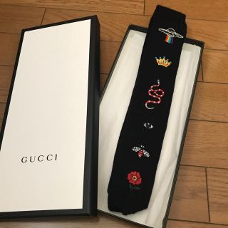 グッチ(Gucci)のGUCCI  刺繍 ウール ネクタイ (ネクタイ)