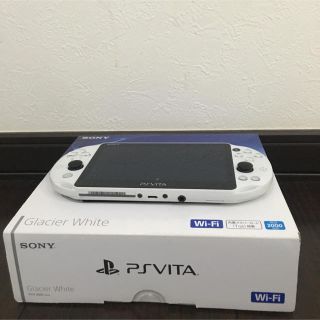 プレイステーションヴィータ(PlayStation Vita)のPlayStation Vita Wi-Fiモデル グレイシャー・ホワイト(携帯用ゲーム機本体)