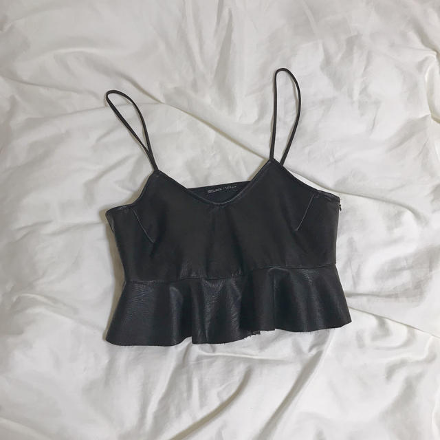 ZARA(ザラ)のleather camisole レディースのトップス(キャミソール)の商品写真