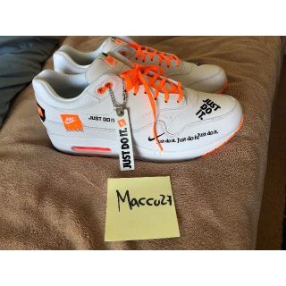 NIKE WMNS AIR MAX 1 LX JUST DO IT ORANGE(スニーカー)