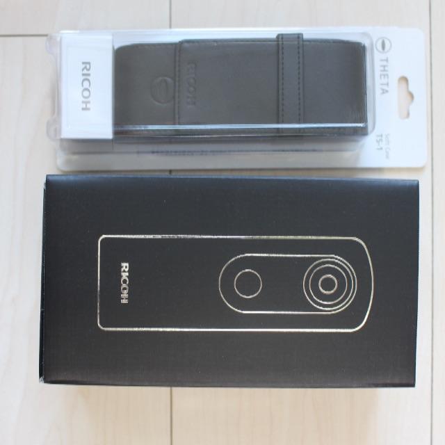 スマホ/家電/カメラRICOH THETA S 360度 全天球カメラ &Soft case TS