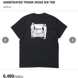 アンディフィーテッド(UNDEFEATED)の【※新品未使用】UNDEFEATED Tシャツ ブラック Mサイズ(Tシャツ/カットソー(半袖/袖なし))