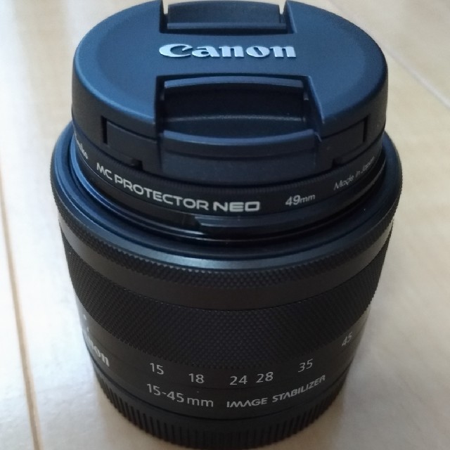 CANON　EF-M15-45mm　+　レンズフィルター　+　レンズケース