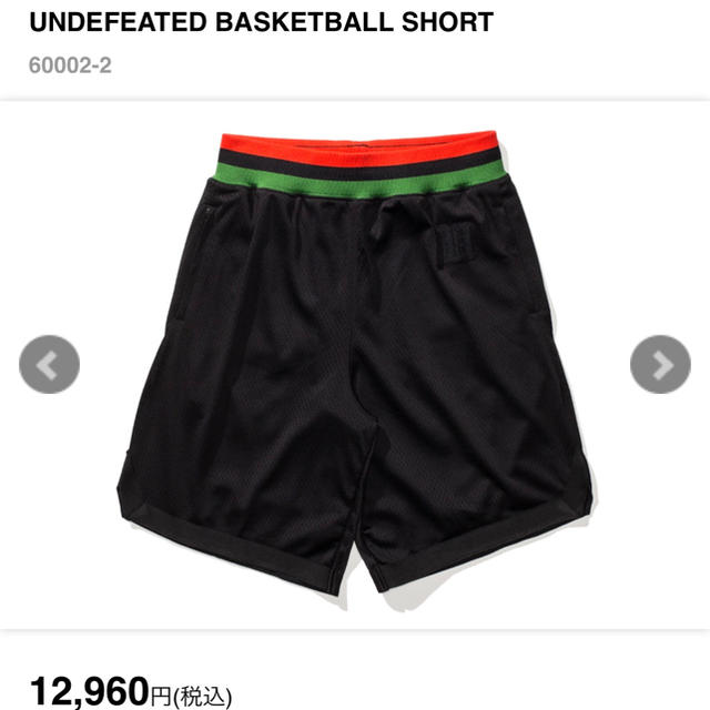 UNDEFEATED(アンディフィーテッド)の【※定価以下/新品未使用】Undefeated ショートパンツ ブラック L メンズのパンツ(ショートパンツ)の商品写真