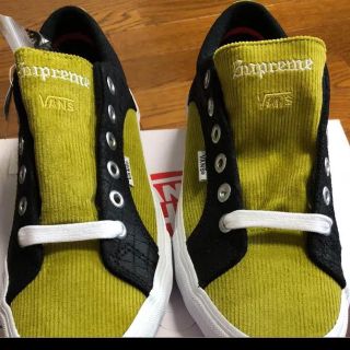 シュプリーム(Supreme)のSupreme /Vans コラボスニーカー 27cm 黒【送料無料】(スニーカー)