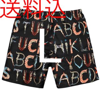 シュプリーム(Supreme)のシュプリーム 水着 L アルファベット 黒 ブラック(水着)