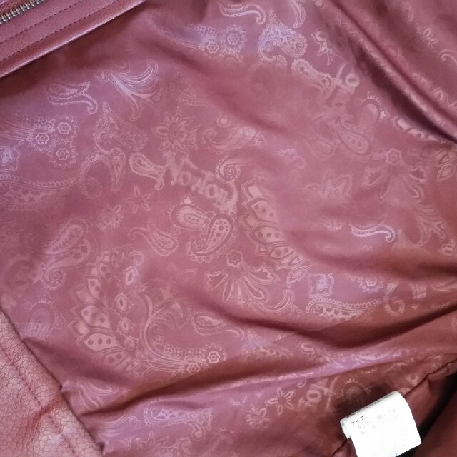 Norton(ノートン)のNorton革ジャン赤茶 内側に模様あり メンズのジャケット/アウター(ライダースジャケット)の商品写真