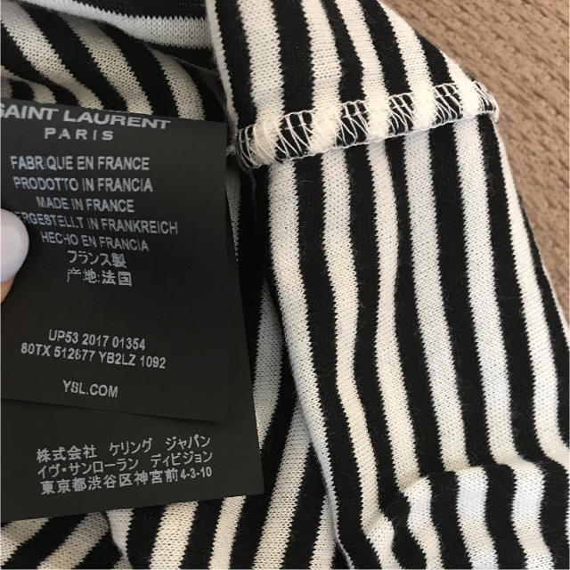 Saint Laurent(サンローラン)のわい様専用☆saint  laurent  ボーダーTシャツ 新品未使用 メンズのトップス(Tシャツ/カットソー(半袖/袖なし))の商品写真