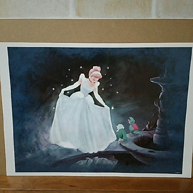 Disney(ディズニー)のディズニー シンデレラ絵画２ エンタメ/ホビーのアニメグッズ(ポスター)の商品写真