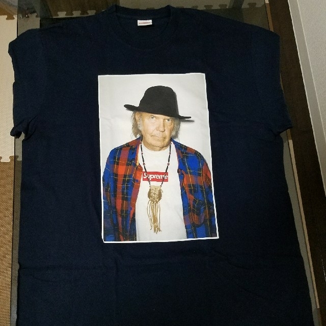 15ss シュプリーム Supreme 
Neil Young Tee 紺XL