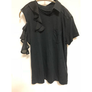 サカイ(sacai)の今季sacai アシンメトリーカットソーsize1 新品タグ(Tシャツ(半袖/袖なし))