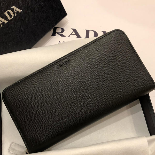 PRADA - 【最終値下げ】新品 プラダ  財布 2ML317 ブラック NERO 直営店購入