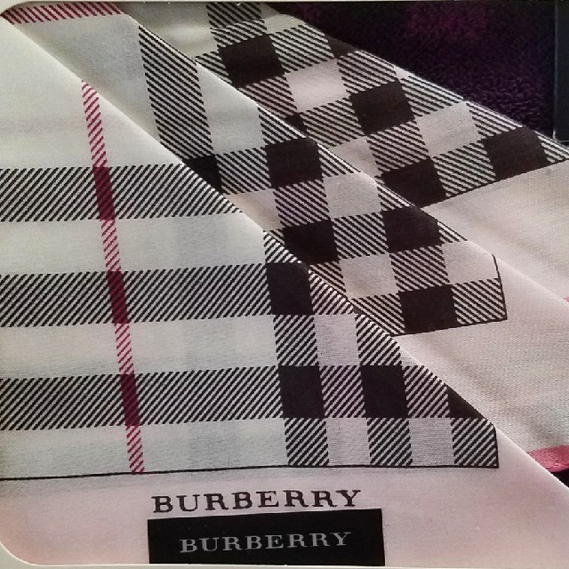 BURBERRY(バーバリー)のBURBERRY バーバリー ハンカチ タオルハンカチ 2枚セット 新品 メンズのファッション小物(ハンカチ/ポケットチーフ)の商品写真