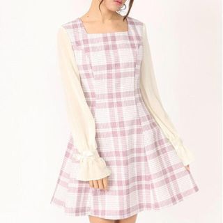 アンクルージュ(Ank Rouge)の新品タグ付き♡アンクルージュ♡ギンガムチェックワンピース(ミニワンピース)