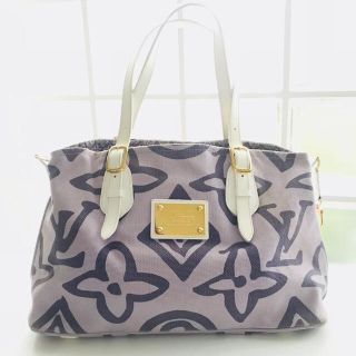 ルイヴィトン(LOUIS VUITTON)の美品 タイシエンヌ パープル ヴィトン トートバッグ モノグラム キャンバス(トートバッグ)