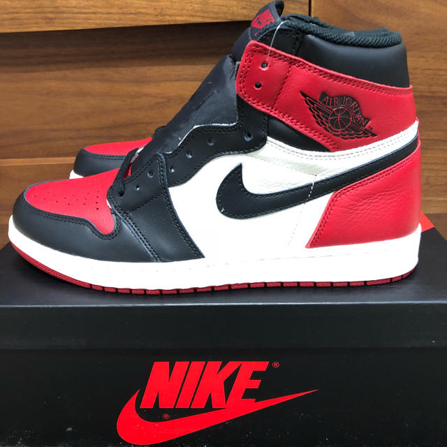 ★28.5★AIR JORDAN 1 OG BRED TOE つま赤