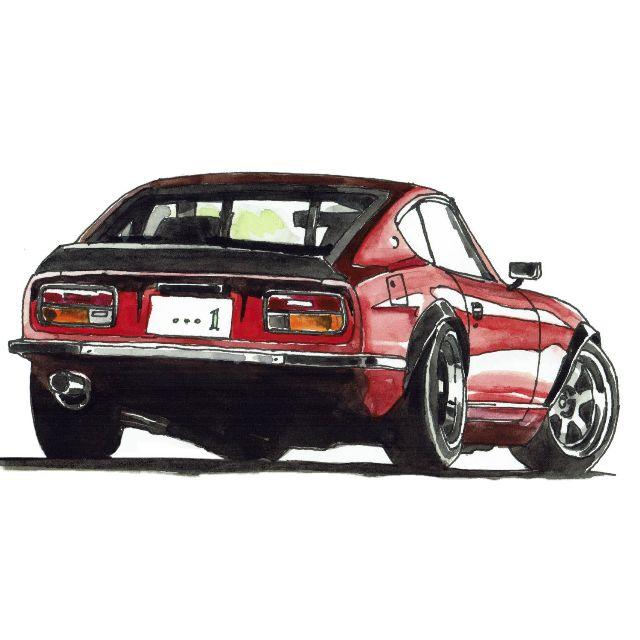 NC-511 432Z/240Z 限定版画 直筆サイン額装済●作家 平右ヱ門 2